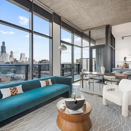 Fulbrix Bright Designer Apartments With West Loop Views Chicago Exterior photo