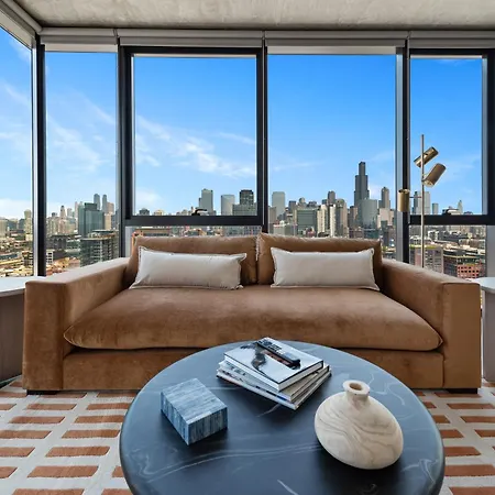 Fulbrix Bright Designer Apartments With West Loop Views Chicago Exterior photo