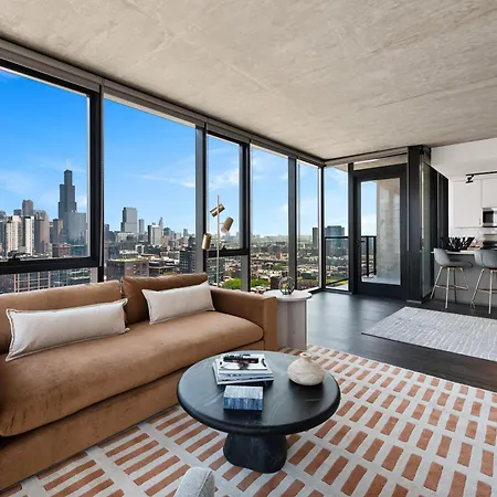Fulbrix Bright Designer Apartments With West Loop Views Chicago Exterior photo
