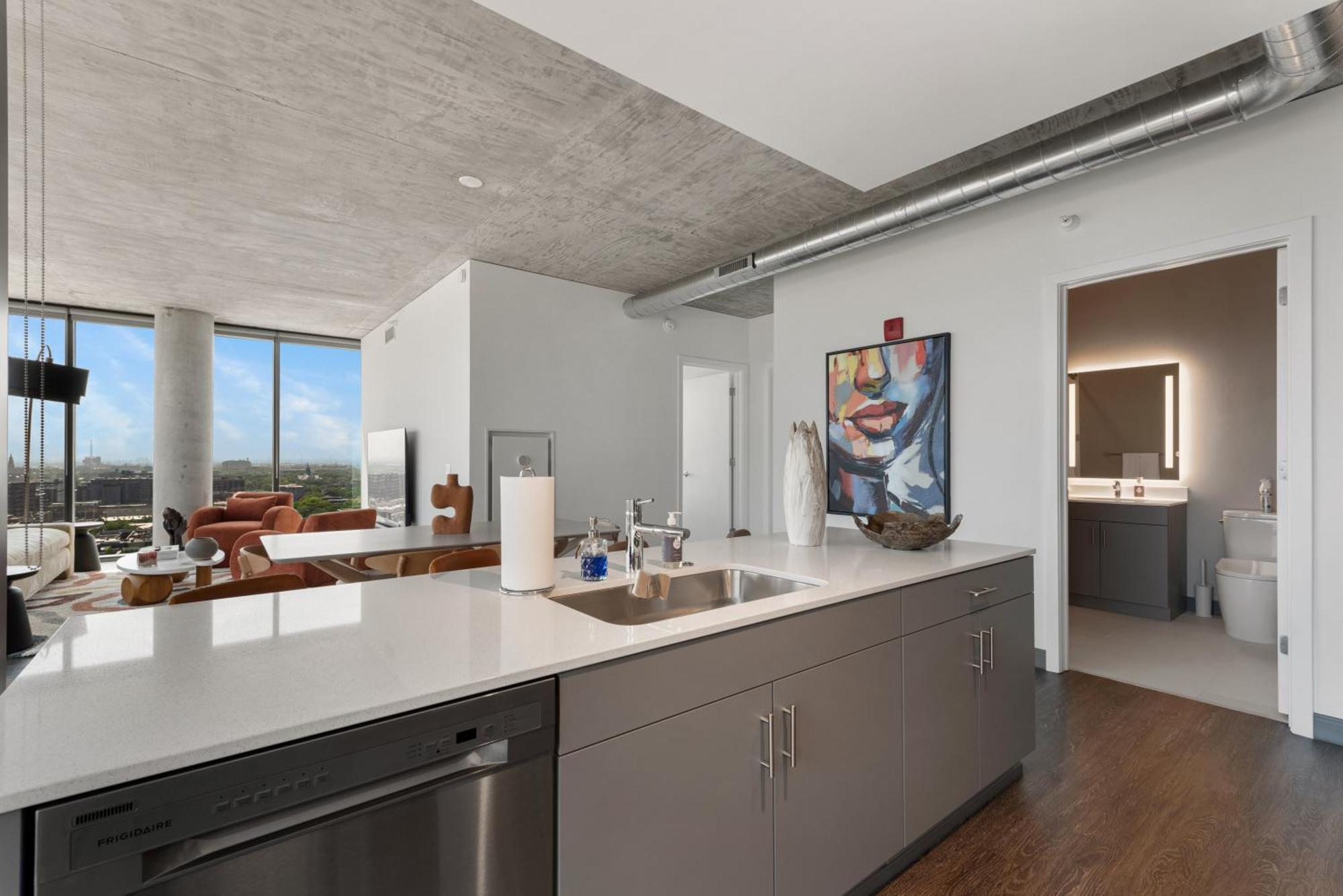 Fulbrix Bright Designer With West Loop Views Apartamento Chicago