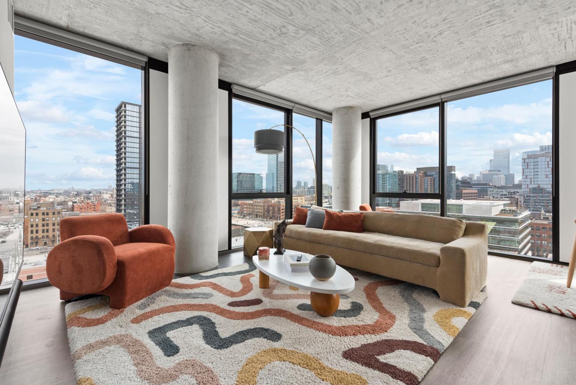 Fulbrix Bright Designer With West Loop Views Apartamento Chicago